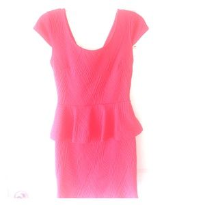 Pink mini pencil dress