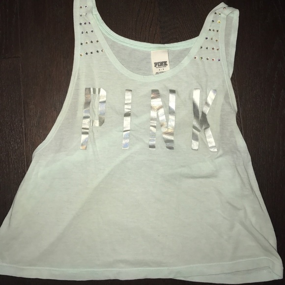 PINK Victoria's Secret Tops - Victoria's Secret PINK bling tank