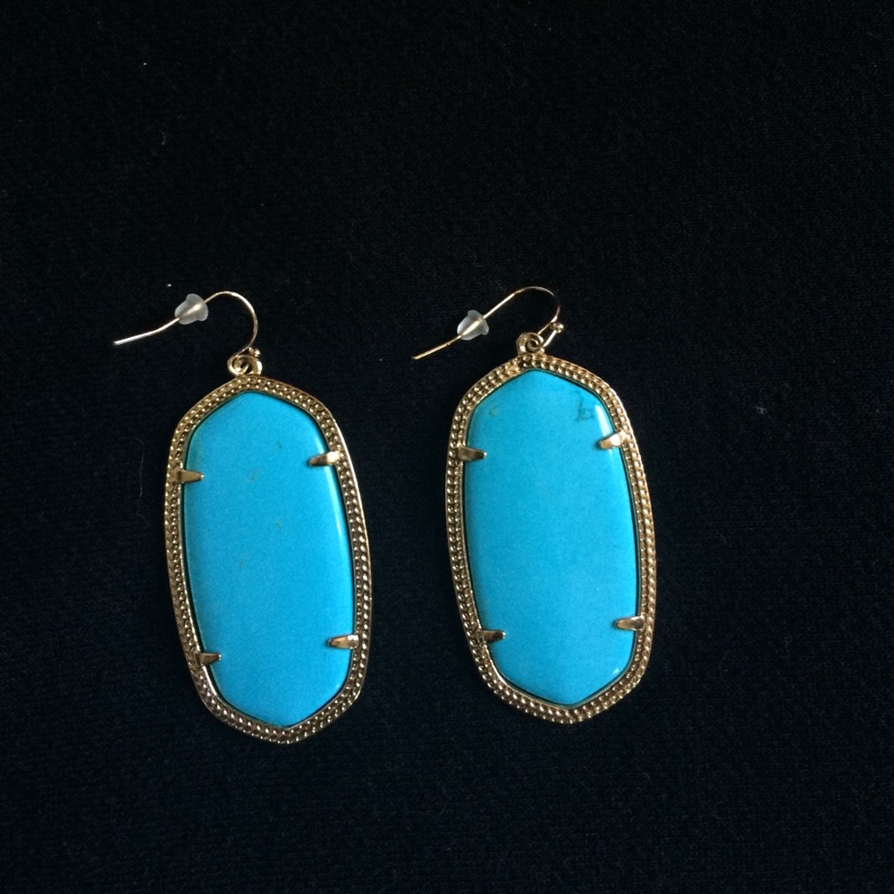 Kendra Scott: Lee Gold Turquoise Earrings
