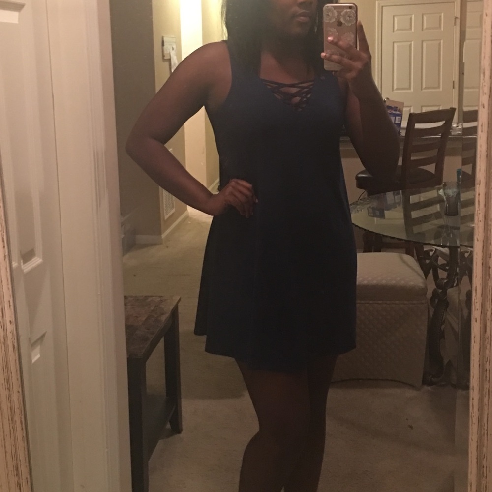 💥 Last Markdown💥 Maurices navy shift dress.