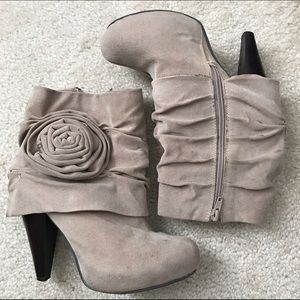 Floral booties