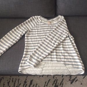 XL Grey and cream striped Mossimo sweater
