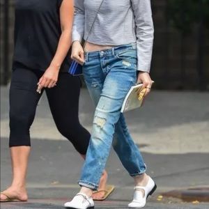 SALE NWT ZARA RIPPED DISTRESS BOYFRIEND JEAN