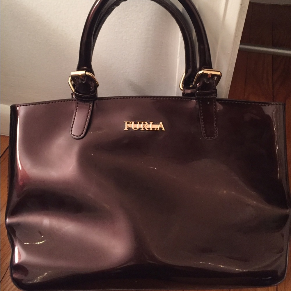 Donating by Wednesday - Furla patent leather purse