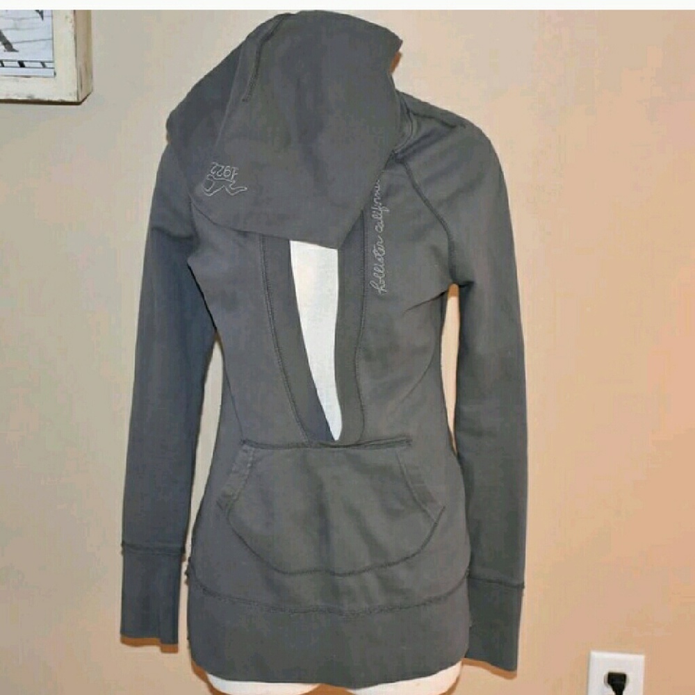 Old School HOLLISTER hoodie LRG Solid Gray