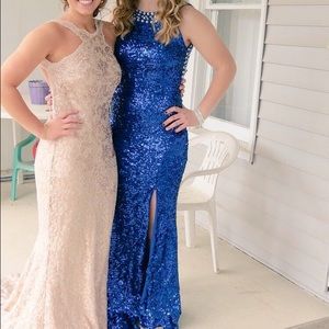 Blue prom dress