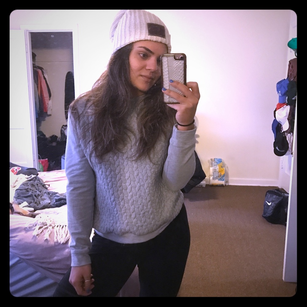 Gray Crew Neck