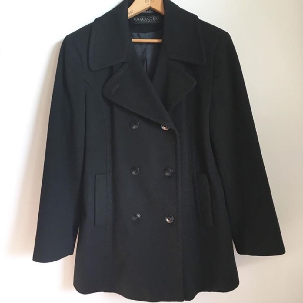 Black Cashmere Peacoat