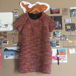 Small crazy boucle sweater shift dress!