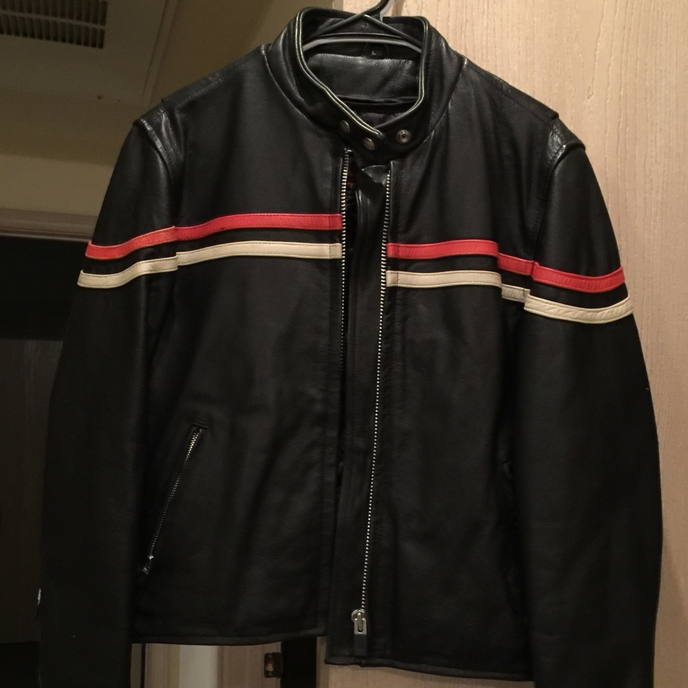 Ladies Leather Motorcycle Jacket