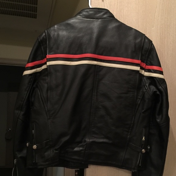 Ladies Leather Motorcycle Jacket - Picture 2 of 3