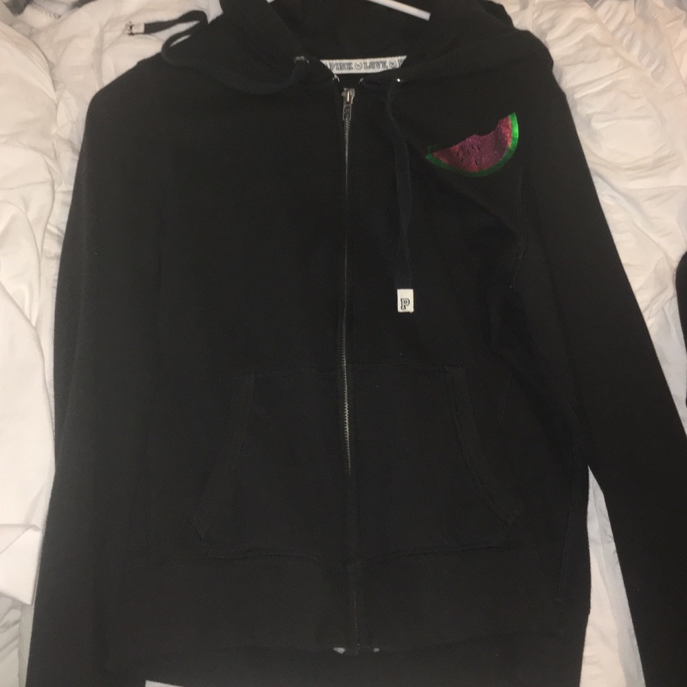 black vs pink hoodie