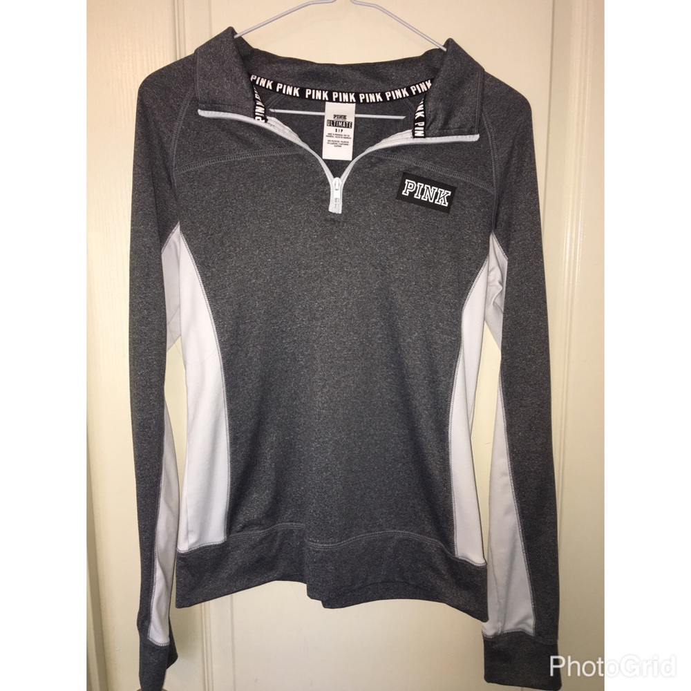 PINK yoga half-zip