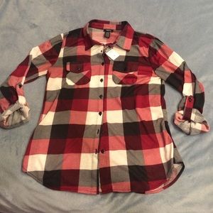 Rue 21 plaid shirt. New with tags.