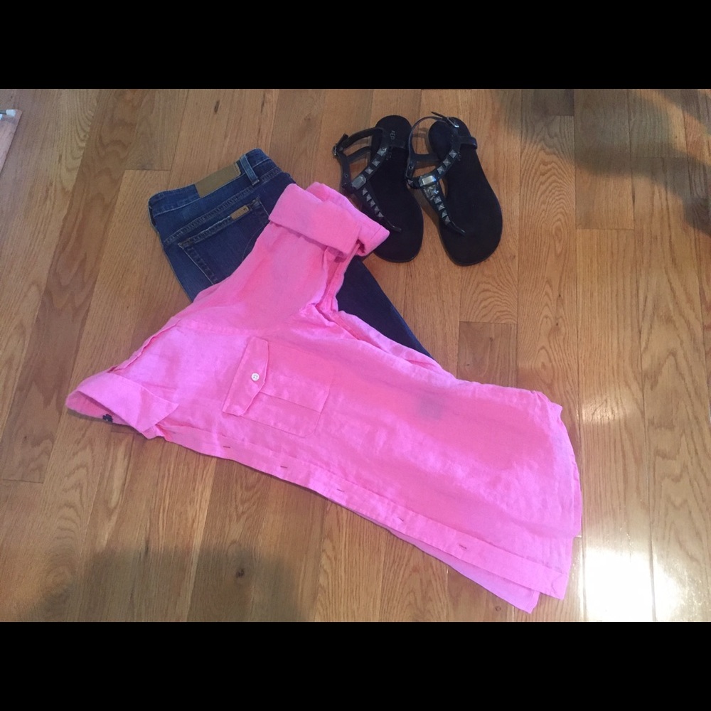 Ralph Lauren Pink Linen Top