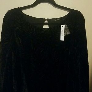 NWT ARC AND CO SZ M BURN OUT VELVET TUNIC DRESS