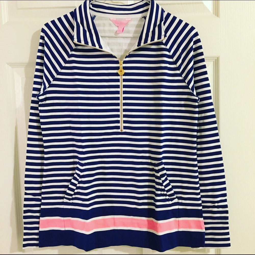 💥SOLD💥NWT Lilly Pulitzer Guava Stripe Popover S