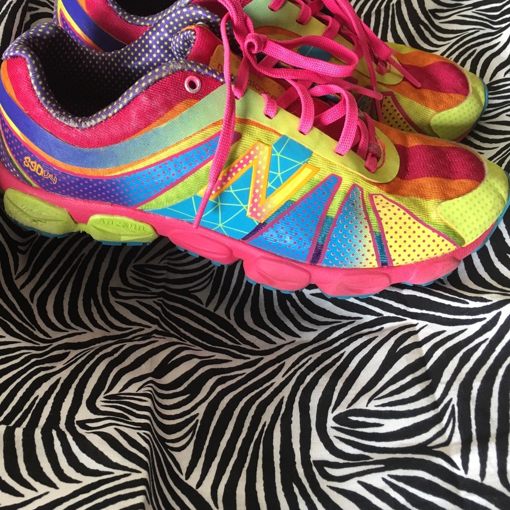 Bright and colourful neon- girls New Balance