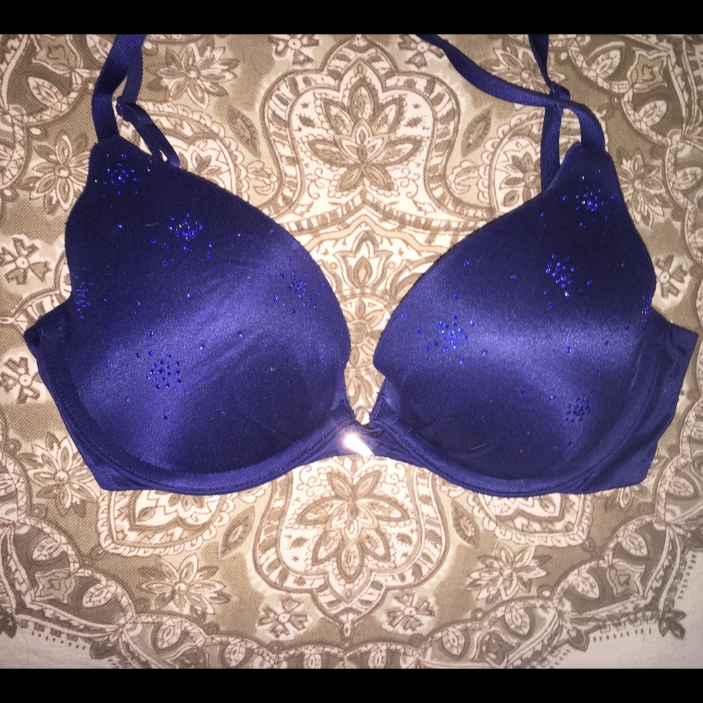 Navy Gemstone Bra