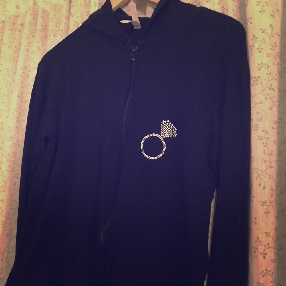 "Bride" zip up hoodie