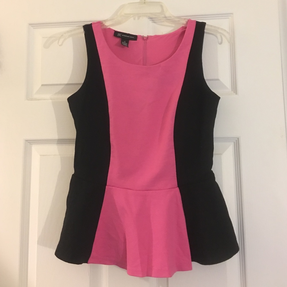 Inc color block peplum