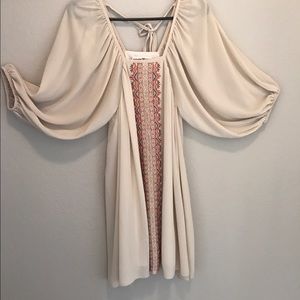 Creamy boho dress