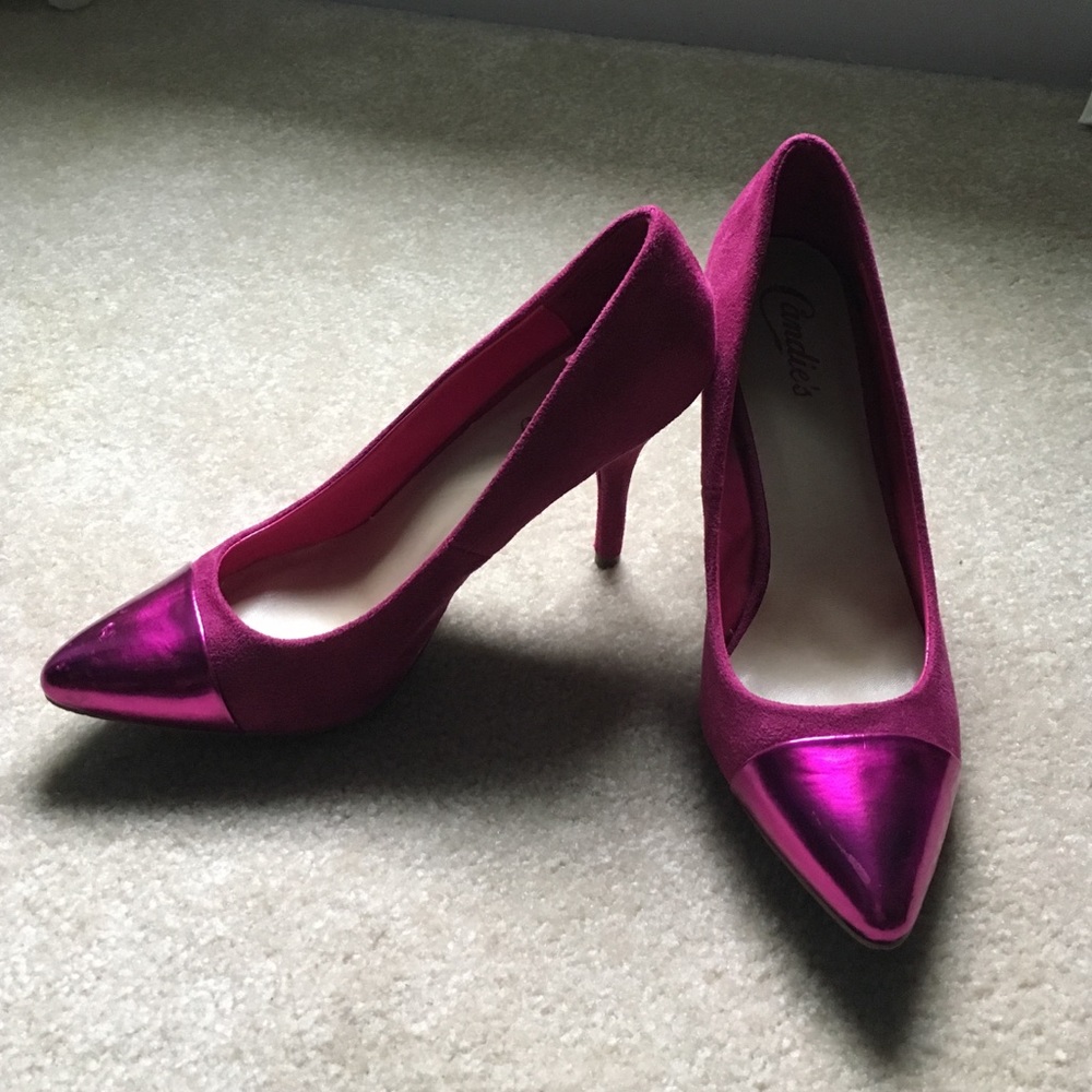 Candie's magenta high heels