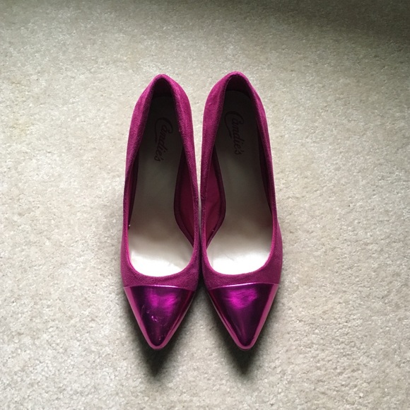 Candie's magenta high heels - Picture 2 of 4