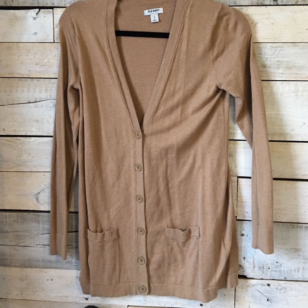 Tan cardigan