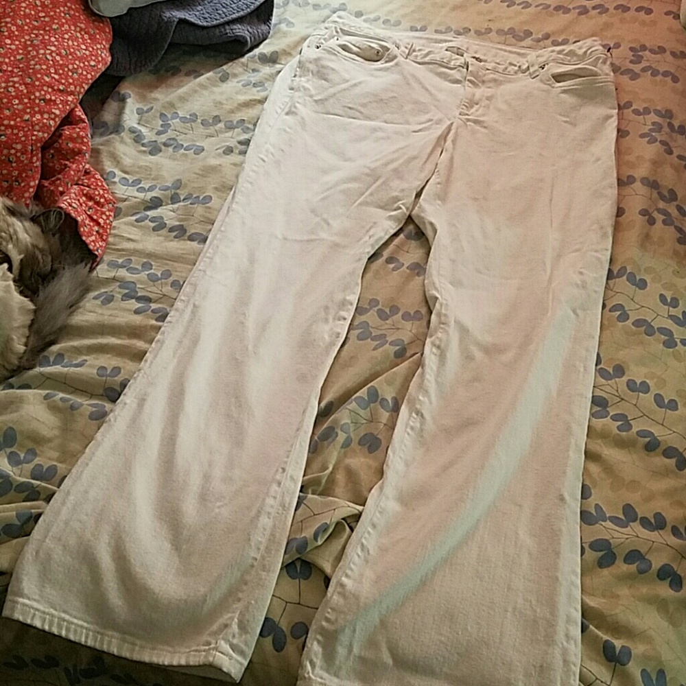 MK white flared jeans