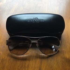 Coach aviator sunglasses
