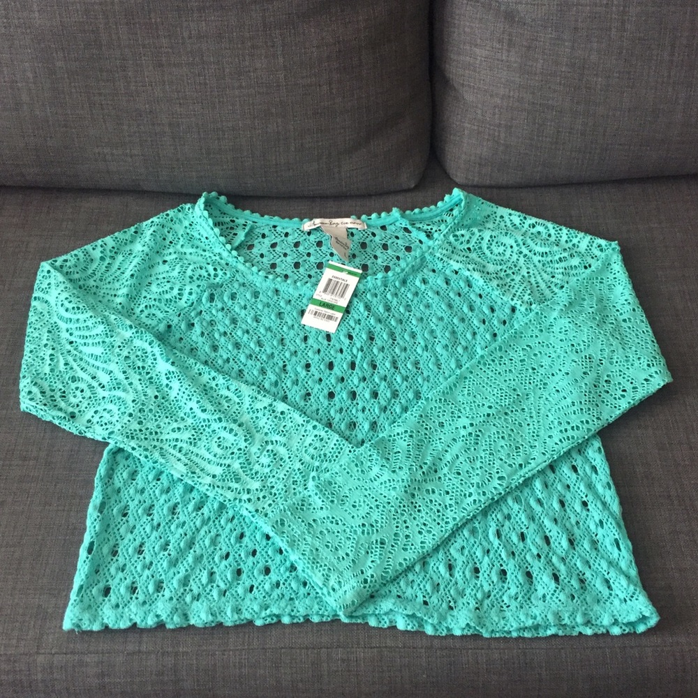 NWT Turqouise American Rag sweater