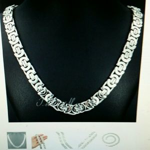 Stainless steel byzantine necklace