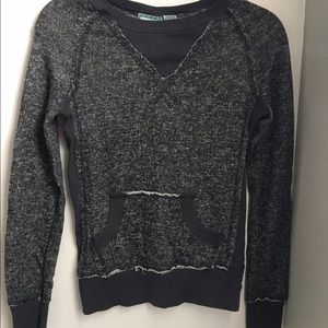 Dark gray/white crew neck (: