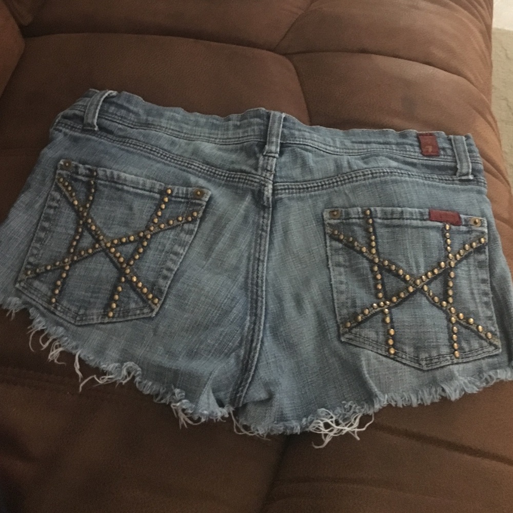 Sevens for all man kind jean shorts