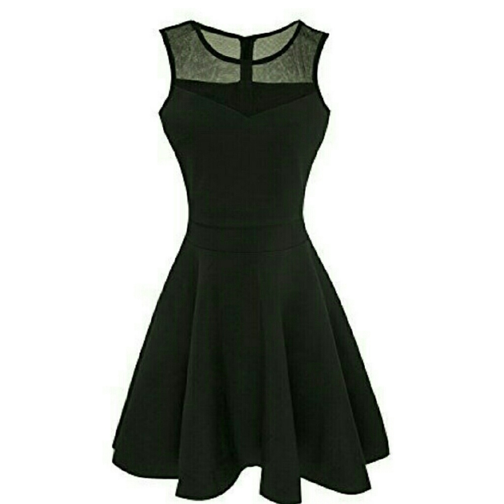 Black A-Line Cocktail Dress