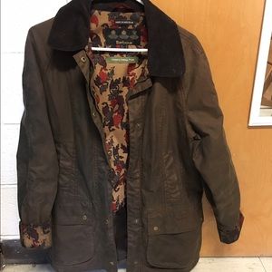 Brown Barbour Jacket Size USA 10