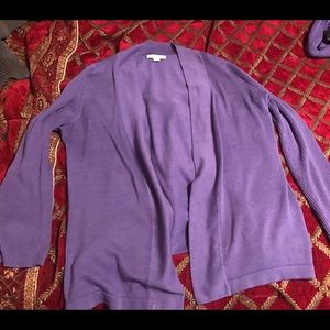Coldwater Creek purple cardigan