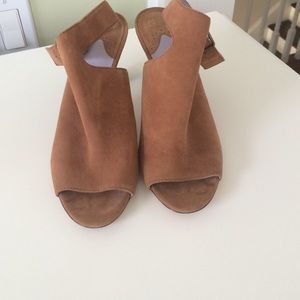Sling back booties by Johnston and Murphy