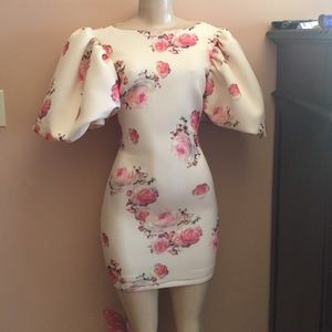 Shoulder Puff Dress