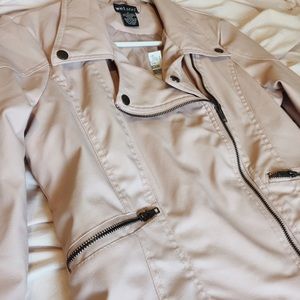 Wet Seal Light Pink Girly Moto Jacket