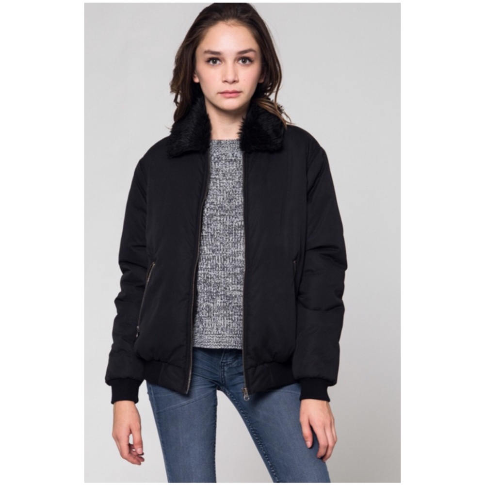 London Faux Fur Bomber