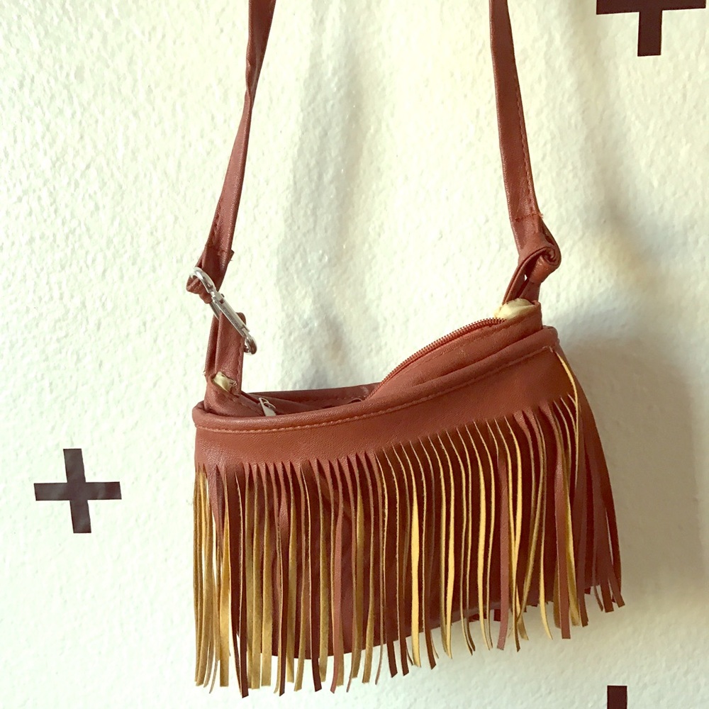 Boho mini bag fringe