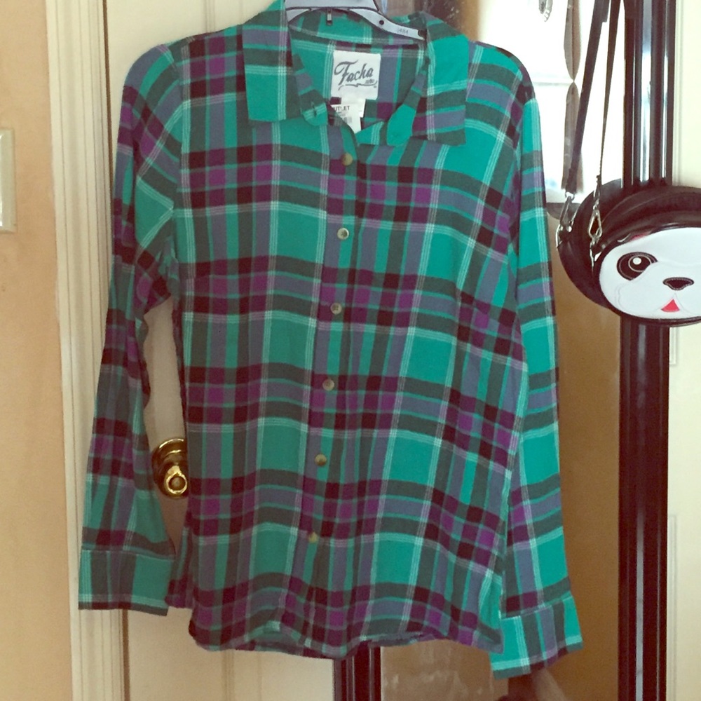 Flannel top NWOT