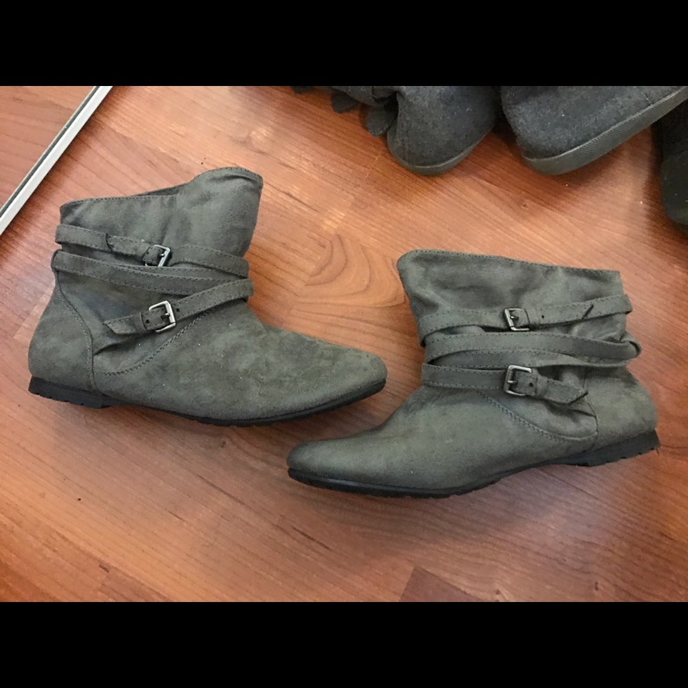 Grey booties