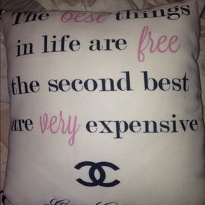 Coco Chanel pillow