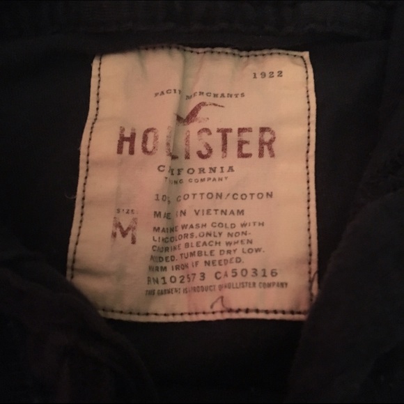 Navy Blue Hollister Hooded Top - Picture 3 of 4