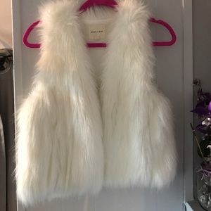 White Fur vest