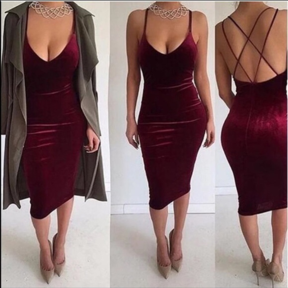 Fashion Nova velvet dress
