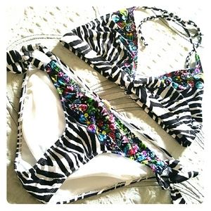 Zebra and Gem Op Swimsuit